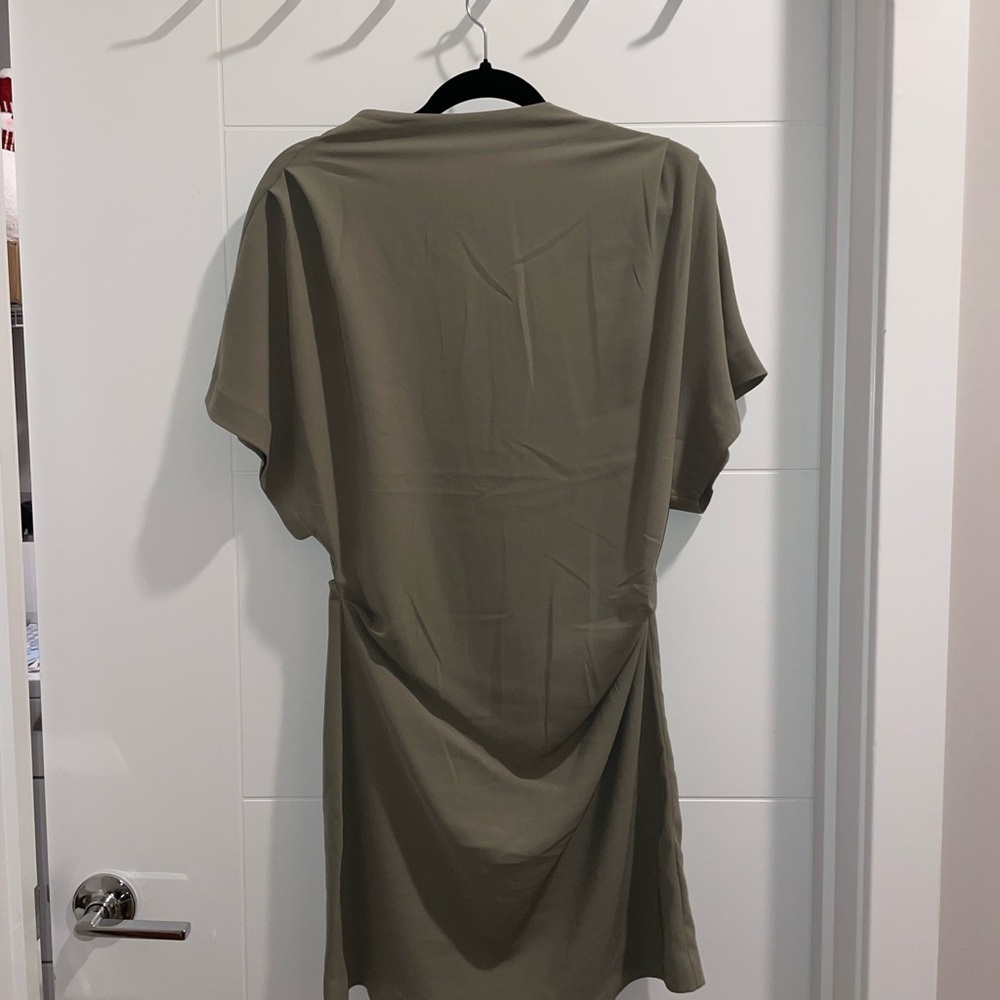 H&M Olive Green High Neck Dress